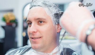 استفاده از رنگ موی مردانه در آرایشگاه مردانه