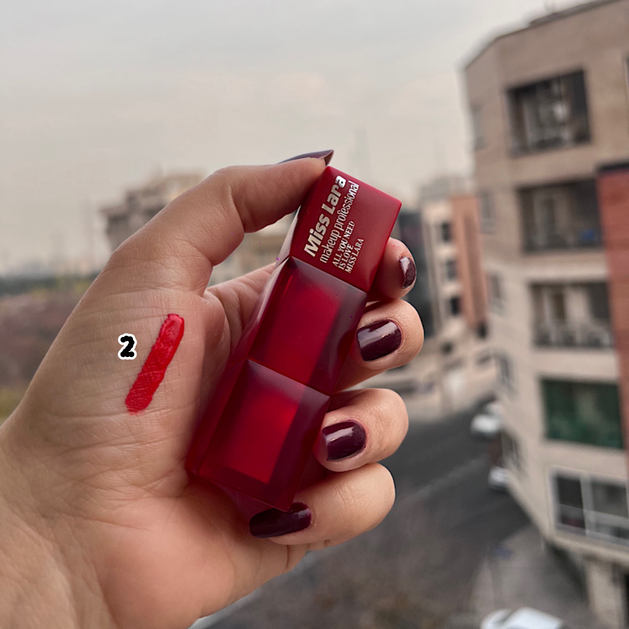 رژ خیس میس لارا Miss Lara شماره 2