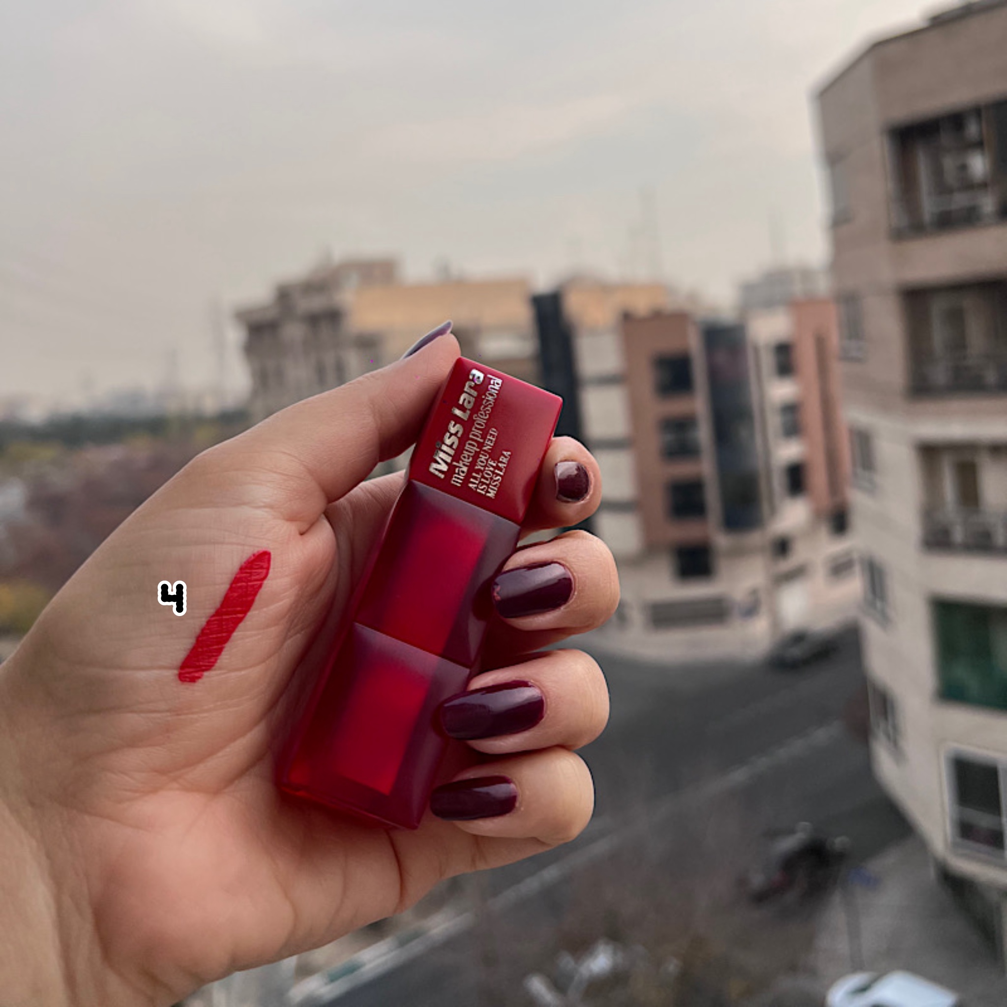 رژ خیس میس لارا Miss Lara شماره 4